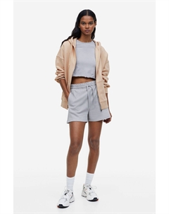 Толстовка оверсайз на молнии, бежевый H&m