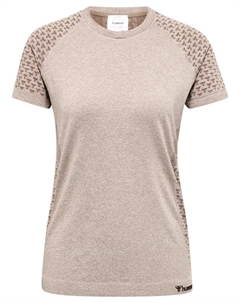 Функциональная рубашка T-Shirt S/S Raglanärmel Hmlci Yoga Damen, цвет DRIFTWOOD MELANGE Hummel