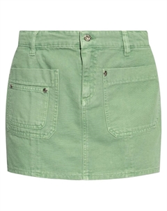 Мини-юбка из хлопка, зеленый Blumarine