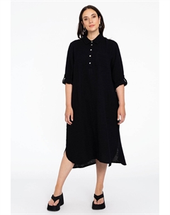 Платье-рубашка WITH COLLAR, черный Yoek