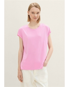 Базовая футболка FLUENT  DENIM, розовый Tom tailor