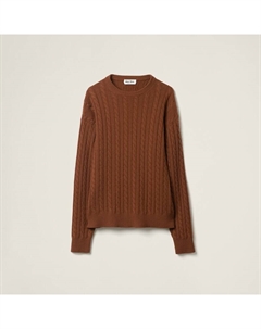 Кашемировый свитер, коричневый Miu miu