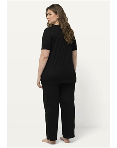 Пижамный комплект DETAIL TWO-PIECE SET, черный Ulla popken