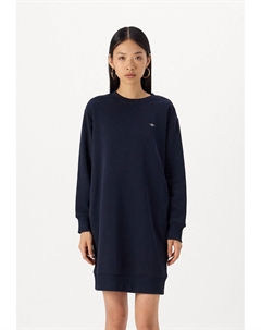 Дневное платье SHIELD C-NECK DRESS, темно-синий Gant