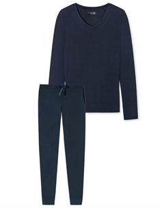 Пижамный комплект SET, темно-синий Schiesser