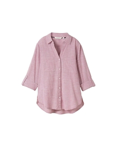 Блузка на пуговицах MIT BRUSTTASCHEN, розовый Tom tailor