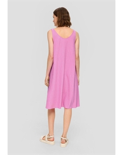 Платье из джерси MIT PLISSEEFALTEN, розовый S.oliver