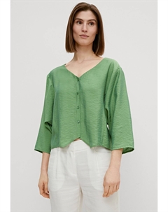 Блузка на пуговицах, зеленый Comma,