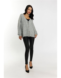 Кардиган MIT PERLEN IMANE, цвет Mottled Light Grey Faina