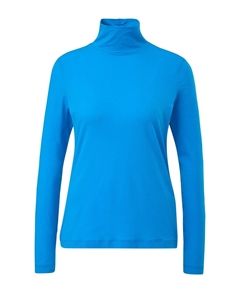 Топ с длинными рукавами, синий Comma,