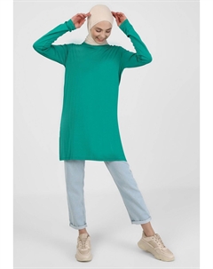 Туника CREW NECK REFKA BASIC, цвет Evergreen Modanisa