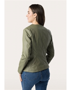 Куртка из искусственной кожи MONGOLIAN, хаки Quiosque