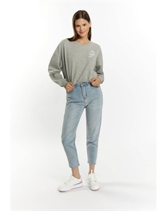 Толстовка CROPPED, цвет Mottled Grey Mymo