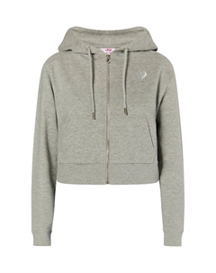 Толстовка на молнии CROPPED, цвет Mottled Grey Mymo