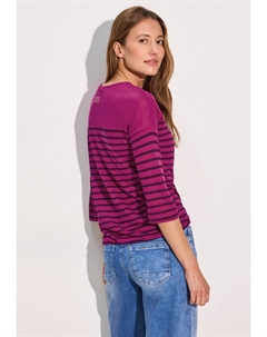 Топ с длинными рукавами MIT KNOTEN AM SAUM, цвет Mottled Green Cecil