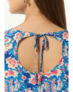 Блуза HAUT FAÇON À DÉCOUPES, бирюзовый Comma casual identity