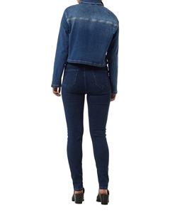 Джинсовая куртка SOFTE MIT DRUCKKNÖPFEN, темно-синий деним Comma casual identity