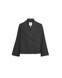 Легкая куртка OBJKEILY SHORT JACKET, цвет Mottled Dark Grey Object