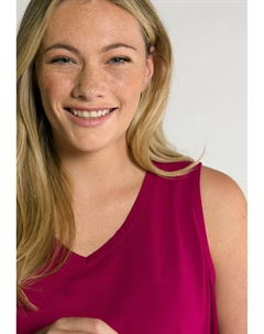 Топ V-AUSSCHNITT ÄRMELLOS, розовый Ulla popken