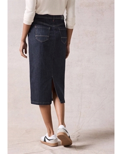 Юбка из денима, цвет Mottled Dark Blue Cecil