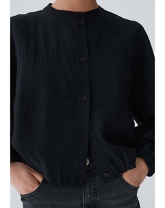 Блузка на пуговицах FELONO, черный Opus