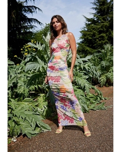 Платье макси KEW COLLECTION RUCHED FLORAL, розовый Next