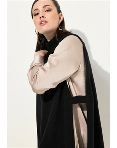 Пончо OPEN SIDE SEAM, черный Ulla popken