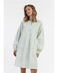 Дневное платье MIT ALLOVER-PRINT, бирюзовый Izia