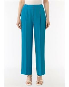 Брюки FLIESSENDE -MIT BÜGELFALTEN, бирюзовый Comma,