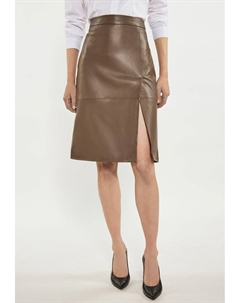 Кожаная юбка ROCK, серо-коричневый Dreimaster