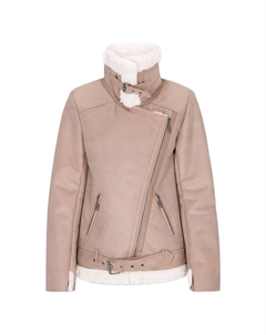 Куртка из искусственной кожи, серо-коричневый Dreimaster