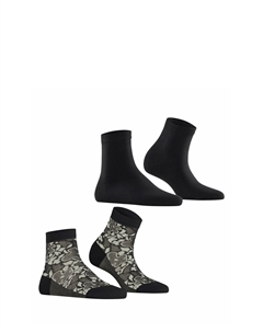 Носки GERANIUM 2-PACK, цвет Mottled Black Esprit