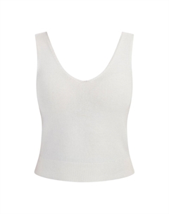 Топ TANK, белый Faina