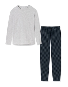 Пижамный комплект, темно-синий Schiesser