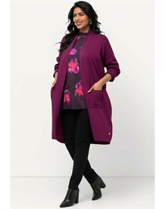 Кардиган LONG OPEN FRONT, темно-фиолетовый Ulla popken