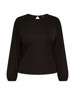 Топ с длинными рукавами RÜCKENFREIES, черный Faina