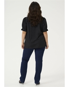 Блуза SHORT SLEEVE, цвет Mottled Black Kaffe curve