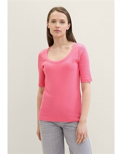 Базовая футболка, розовый Tom tailor