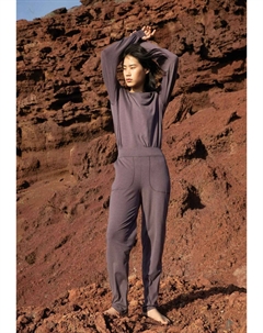 Топ с длинными рукавами Deepsleepwear Warming, темно-фиолетовый Calida