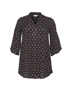 Блуза AMY FRILL PRINTED, розовый Kaffe curve