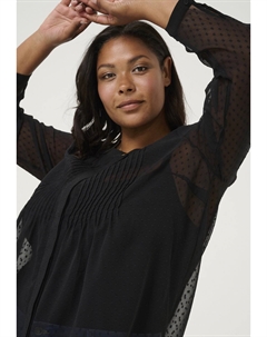 Блуза AMALIA, цвет Mottled Black Kaffe curve