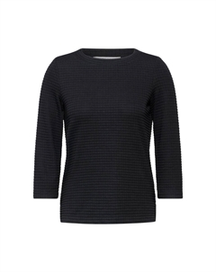 Топ с длинными рукавами STRUKTURSHIRT, черный Cecil