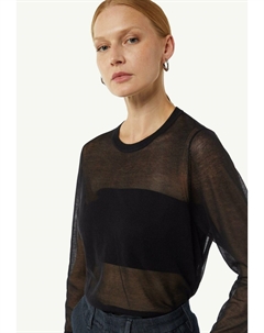 Джемпер SEMI-TRANSPARENTER OPTIK, черный Comma,