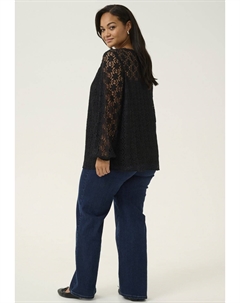 Блуза SILJA, цвет Mottled Black Kaffe curve