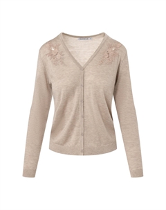 Кардиган FOLK, серо-коричневый Quiosque