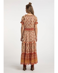 Платье макси MIT ALLOVER PRINT, оранжевый Usha