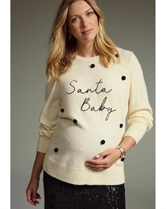 Джемпер MATERNITY CHRISTMAS REGULAR FIT, бежевый Next