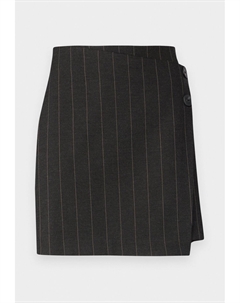 Юбка с запахом ONLGLOSS MARLEY LIFE, темно-серый Only