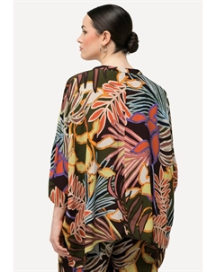 Блузка на пуговицах, оливковый Ulla popken