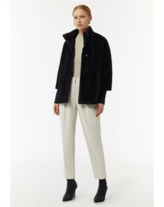 Флисовая куртка MIT KRAGEN, черный Comma,